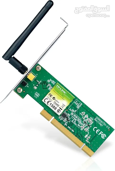 قطعة واي فاي للكومبيوتر TP-LINK TL-WN751ND WIRELESS PCI CARD