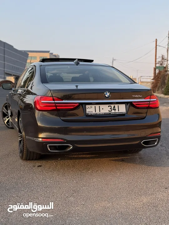 BMW 740E 2017 FULLY LOADED فيراني غامق مميزة