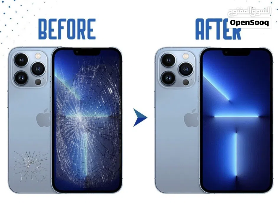 خدمة تصليح الهواتف و الايباد  متوفر شاشات وجميع قطع الغيار بأسعار الجملة ضمان على جميع الخدمات