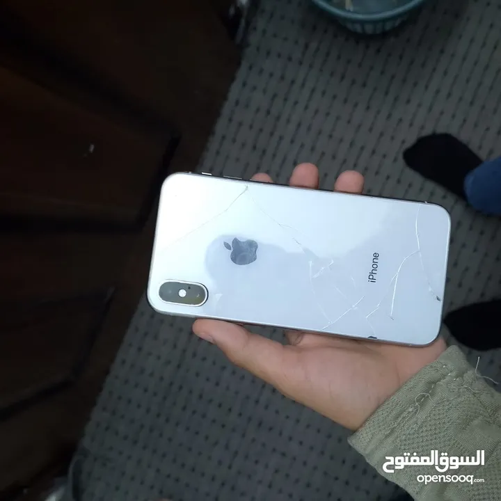 ايفون ايفون اكس   مغير شاشه وبطاريه افضل الأنواع   بطاريه نسبتها 100  g64 فاصل فيس أي دي