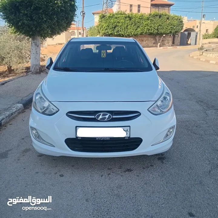 هونداي اكسنت 2016 بنزين أوتوماتيك بصمة دهان شركة