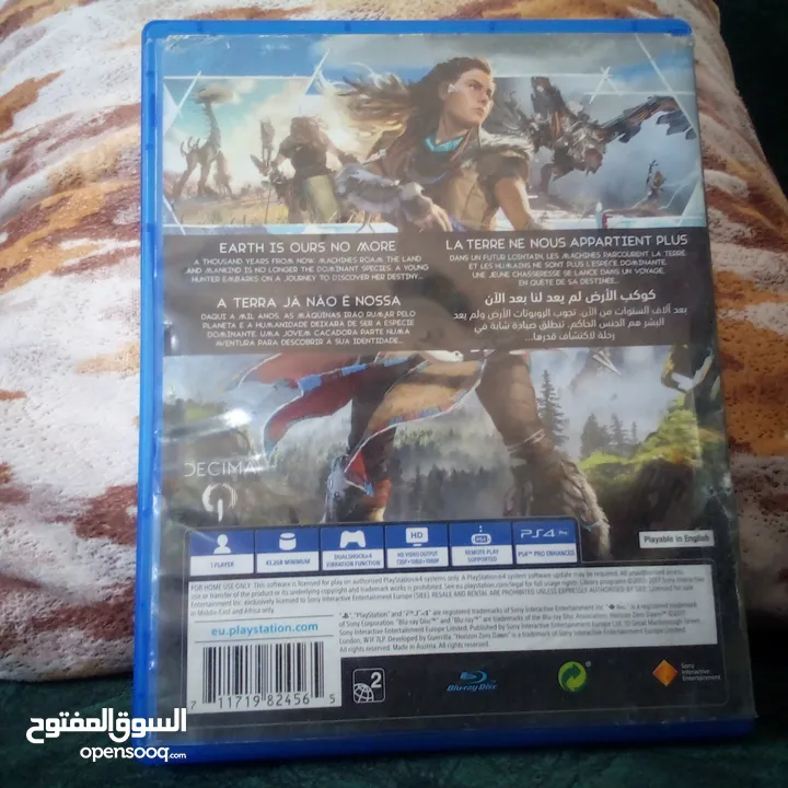 للبيع لعبة Horizon zero dawn اصلية مستعملة بحالة ممتازة و بسعر مغري جدا فقط