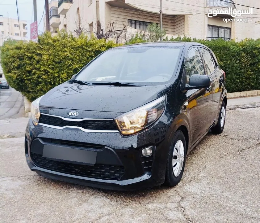 ابتداءا من دفعه اولى 1200 تملك كيا بيكانتو مورننج موديل 2020 لون اسود فحص كامل للبيع كاش او اقساط