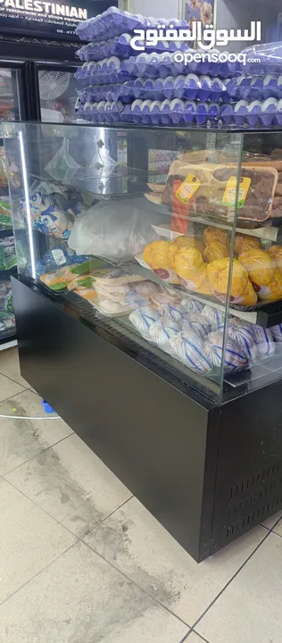 ثلاجة عرض رفين ... صناعة الشركة الفلسطينية - احمد رجب ...