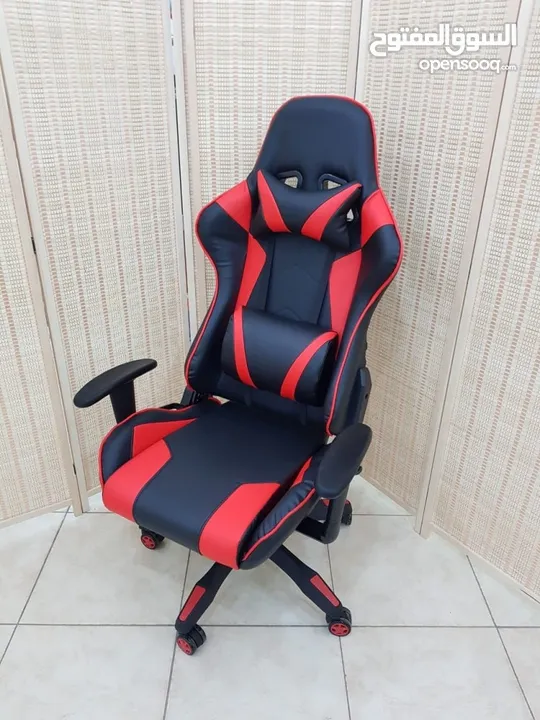 كرسي ألعاب أسود وأحمر جيمنج  بمواصفات رائعة  ومريحة GAMING CHAIR 