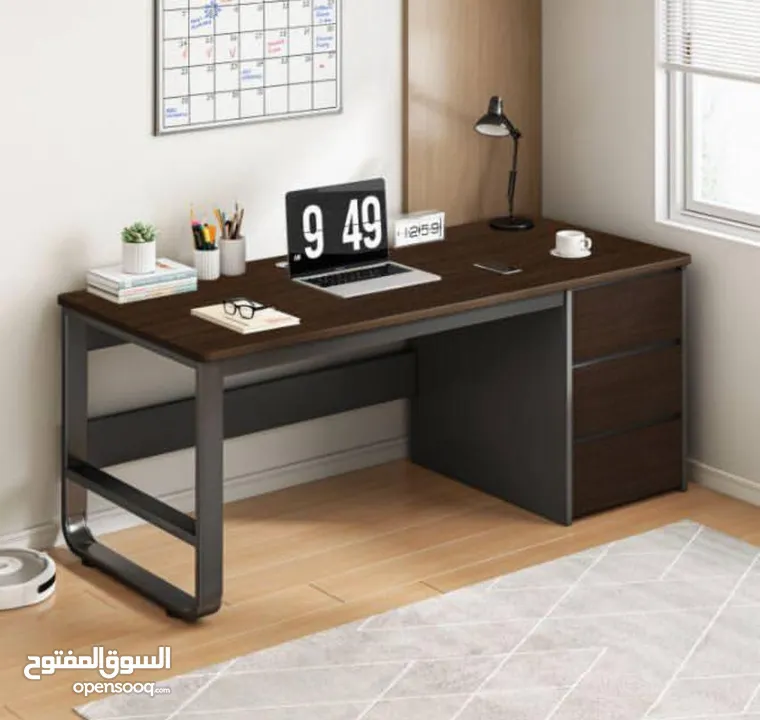 مكتب مع جوارير المقاس الكبير 140*50*75 مكتب عملي وواسع لتلبية احتياجاتك