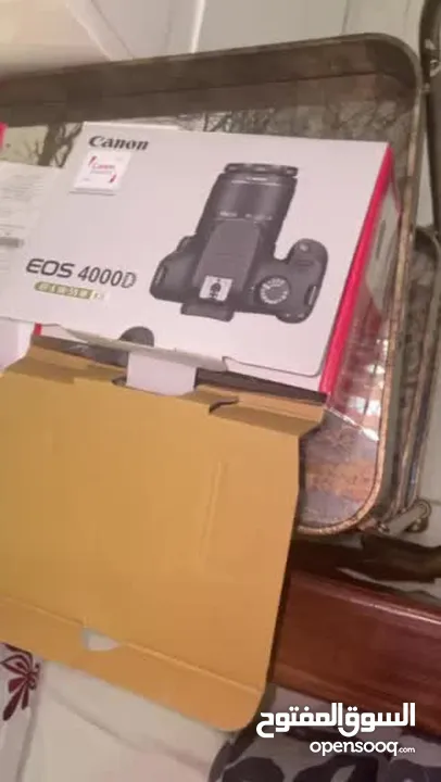 كانون EOS 4000D كاميرا 2022 اس ال ار عدسة EF-S 18-55 مم III - اسود