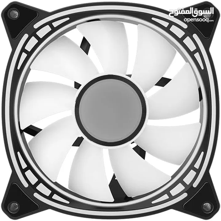 Huntkey GX120 ARGB Arctic Circle PC Gaming Fan 120mm 1200RPM مروحة تبريد مع اضاءة