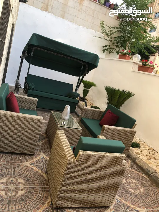 مرجيحة 3مقاعد مرجيحه عش بلبل طقم رتان طقم خارجي طقم حدائق كرسي بحرعضم كراسي تشميس كراسي بلاستك طاولة