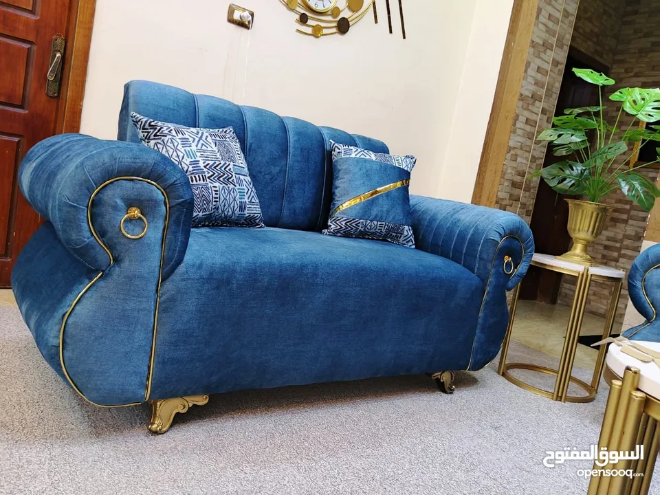 طقم كنب  خشي سويد