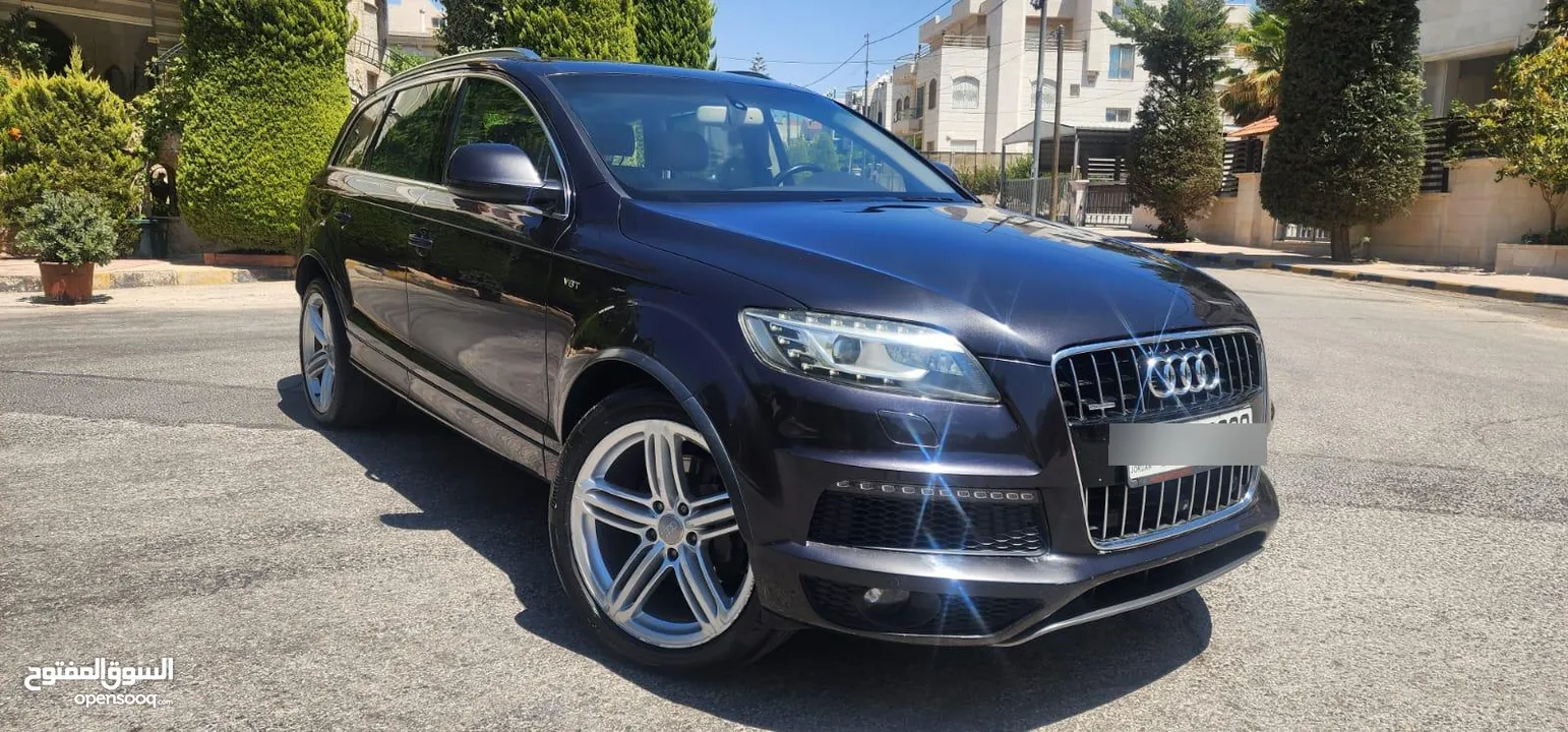 كاش أو اقساط من المالك AUDI Q7 2013 SLINE ممشى قليل 3.0cc سوبر تشارج فل كامل أعلى صنف فحص كامل