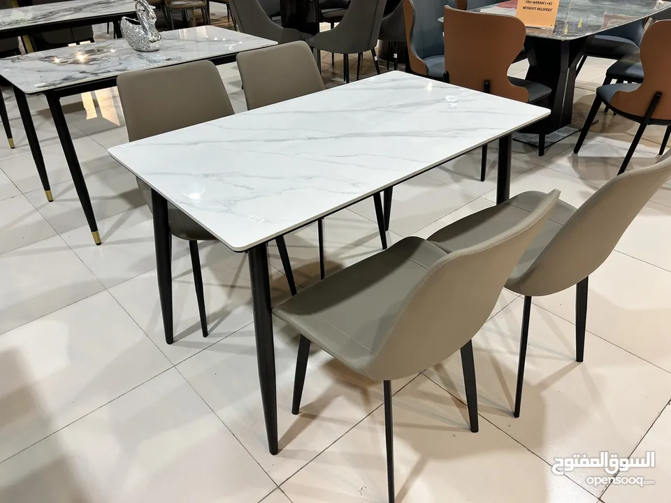 DINING TABLE WITH FOUR CHAIRS