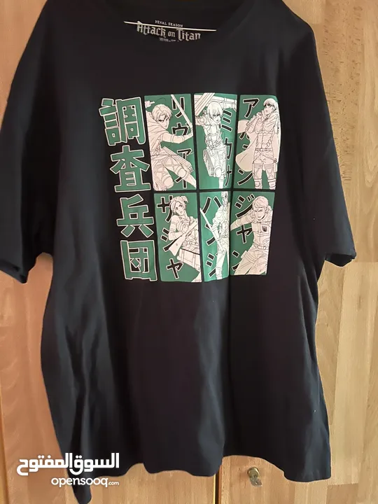 ‏تيشرت أنمي Attack On Titan T-Shirt Anime/Manga