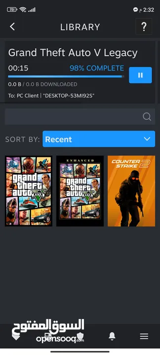 حساب ستيم gta