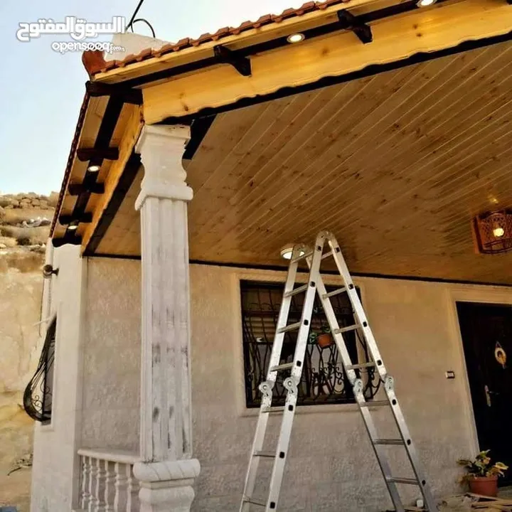 تركيب جميع انواع القرميد  تفصيل ابواب وحمايات ودربزنات  تركيب مظلات وبرقلات   صيانه عامه