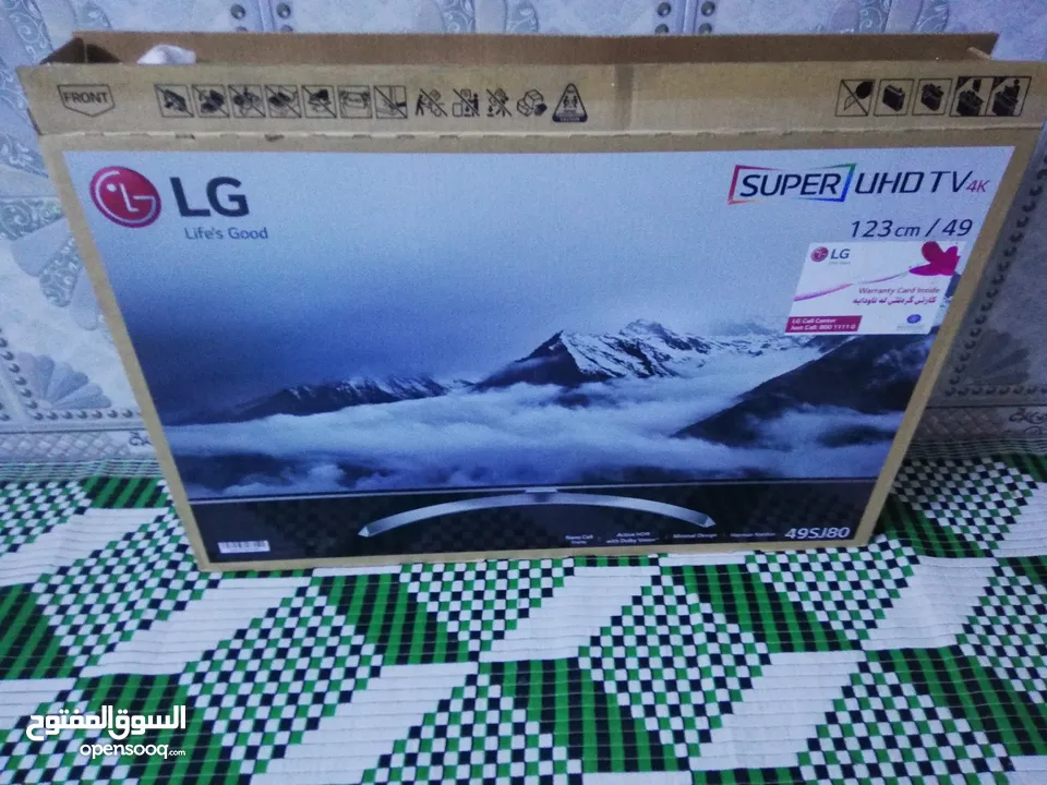 شاشه  LG SUPER UHD 4k حجم 49 كوريه اصليه وكالة خوشناو