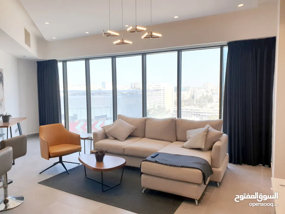 بوليفارد العبدلي للإيجار شقة مفروشة One bedroom في البرج