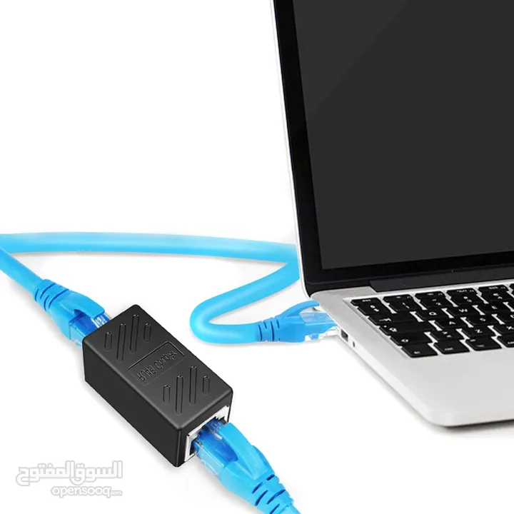 توصيلة كيبل شبكة انثى الى انثى Network Lan Ethernet Adapter Female to Female