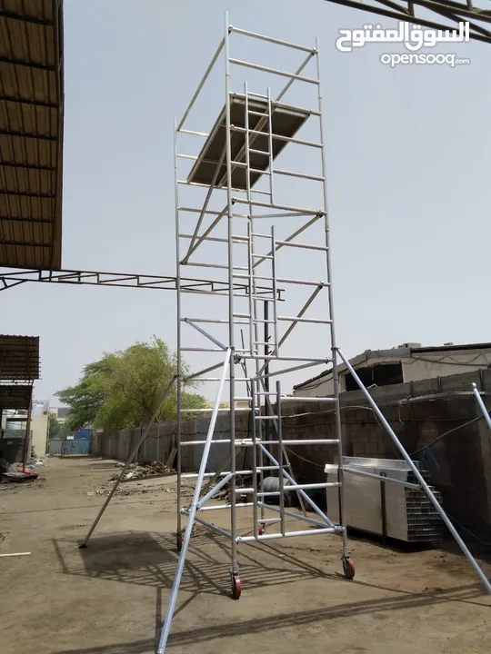 Aluminum scaffolding and ladders