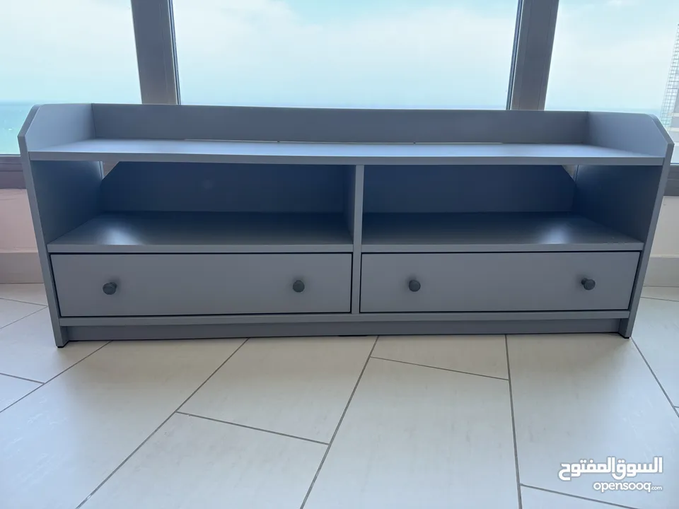 Tv unit with two drawers