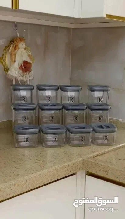 طقم البقوليات الملكي  ضد الكسر وضد الرطوبة ومحكم الإغلاق باختصار ...هاد طقم العمر الطقم 12 قطعة