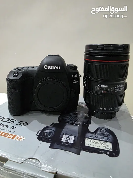 كاميرا كانون 5D مارك 4 Camera Canon 5D Mark IV Lens 24-105 USM II ممتازة لعشاق التصوير الاحترافي