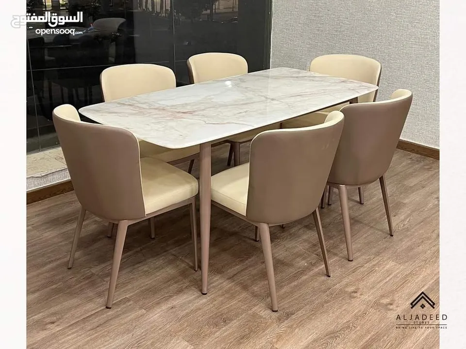 طاولات سفرة رخام تشكيلة مميزة وراقية