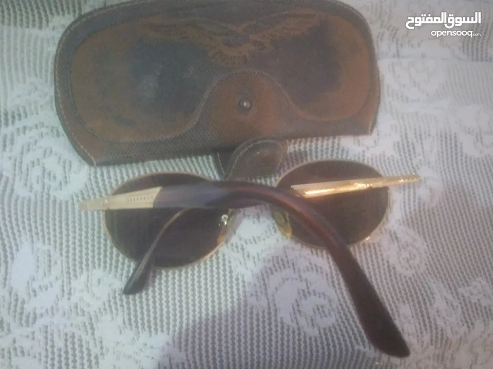 Authentic Vintage Original Police 2275 Oval Golden Metal Sunglasses