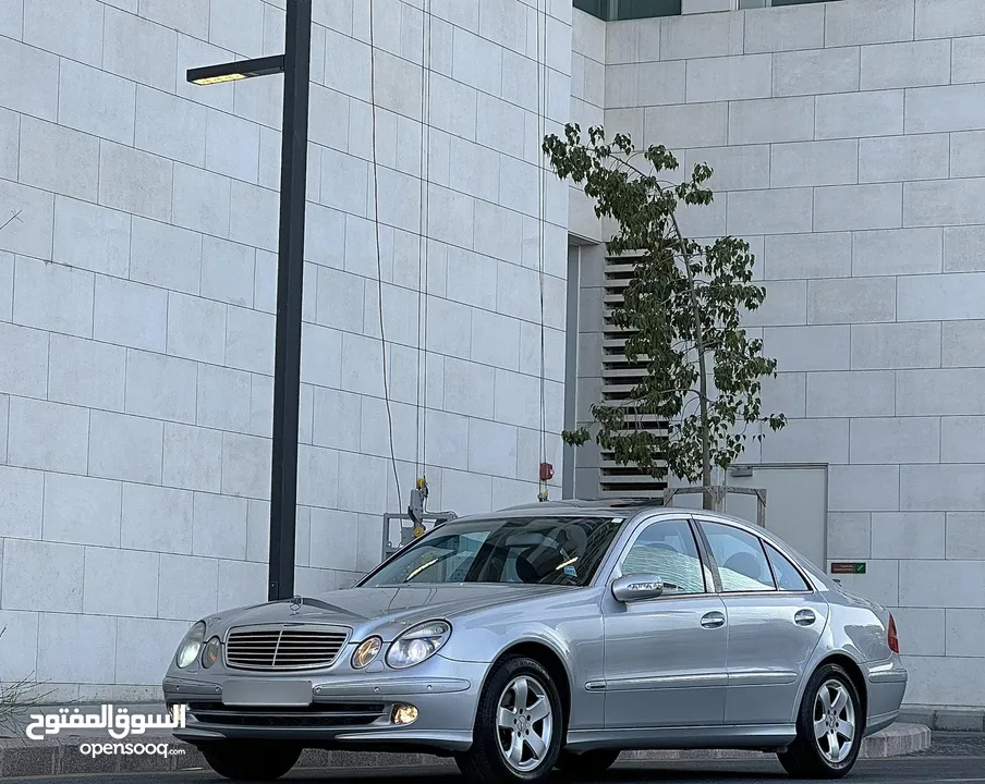 مرسيدس E200 2006 لون سلفر مميزه فحص كامل كرت ابيض فل الفل وارد غرغور افنجادر اصلي