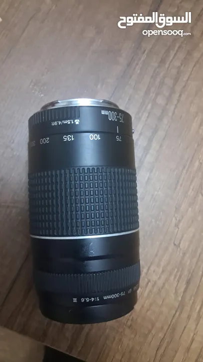 canon lense 75-300 بحالة الوكالة