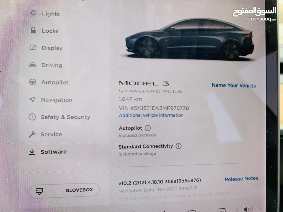 Tesla Model 3  2021 عداد 1000 مايل فقط زيروو