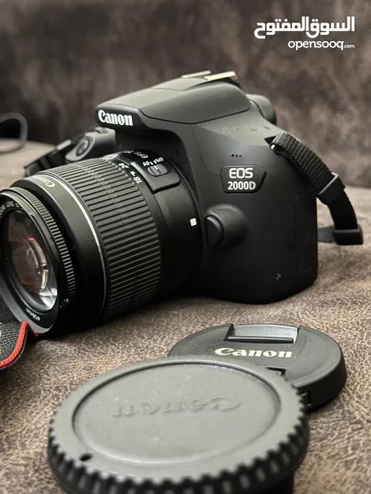 كاميرا Canon EOS 2000D بحالة الوكاله اتصور فيها 200 صوره