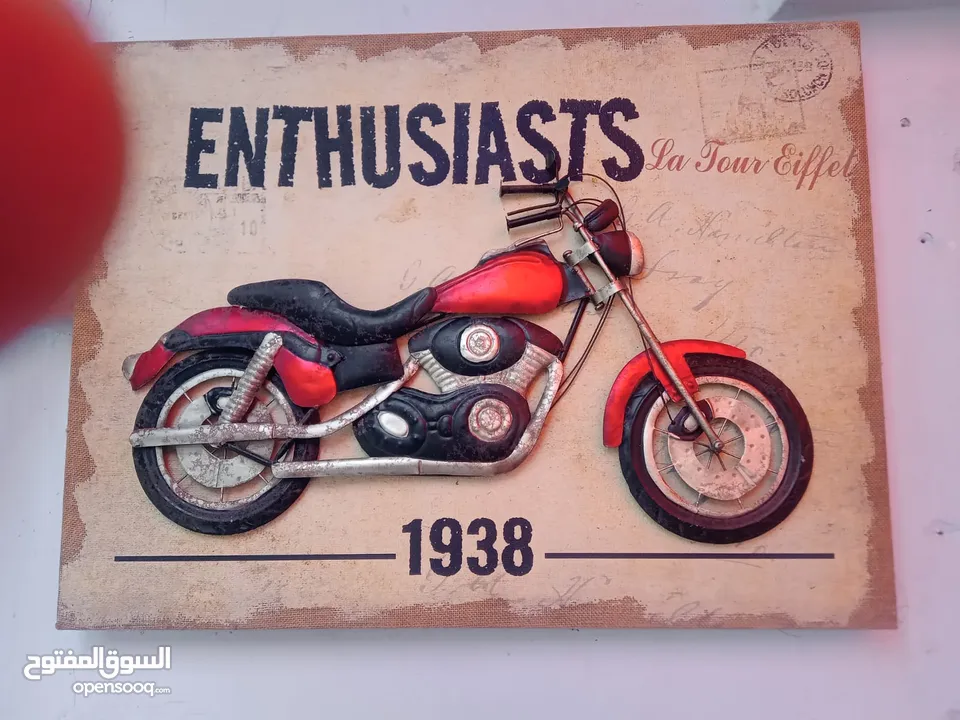 Vintage motorcycle 3D frame
