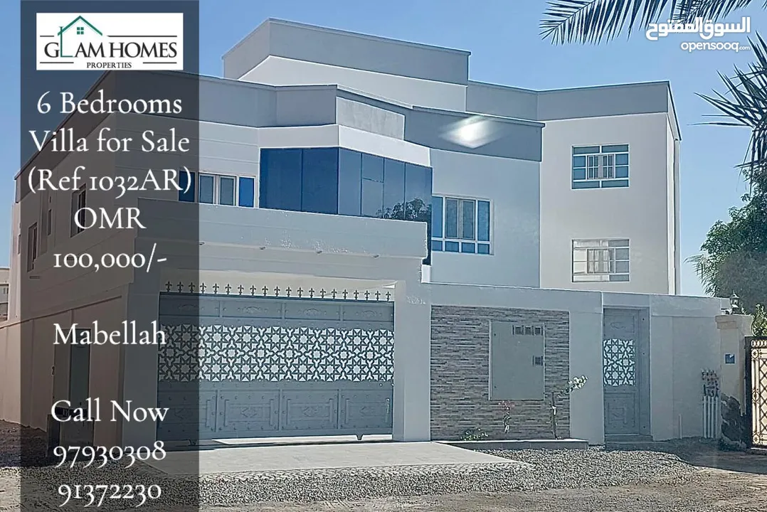 6 Bedrooms Villa for Sale in Mabellah REF1032AR