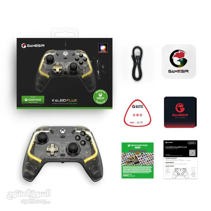 GameSir Kaleid Flux Enhanced Wired  يد تحكم جيمسير اصلية Controller
