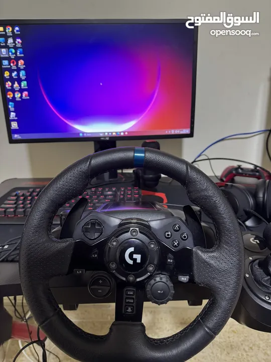 ‏logitech g923 steering wheel