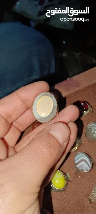 خواتم فضة مرصعة بأحجار كريمه اصليه