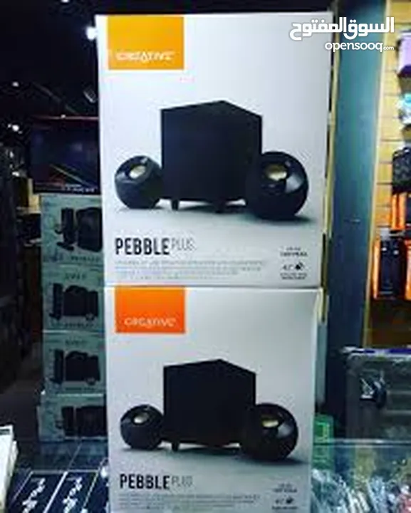 CREATIVE PEBBLE PLUS 16W PEAK مكبرات صوت مميزات سماعة مميزة بالجودة من كرييتيف