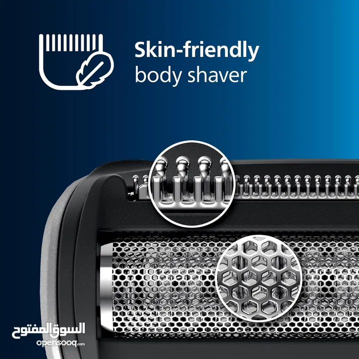 ماكنة حلاقة مخصصه للجسم فيليبس مع 3 مرفقات Philips Body Trimmer 3000