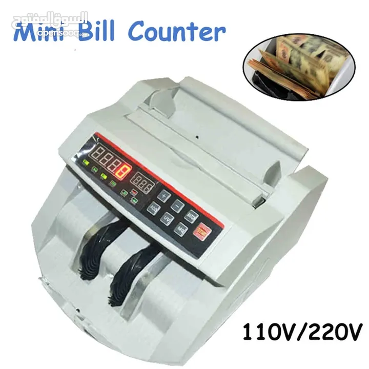 ماكينات عد الفلوس الكترونية عدادة نقود مع كشف تزوير للعملات ماكينة عد النقود للفئة  Bill Counter