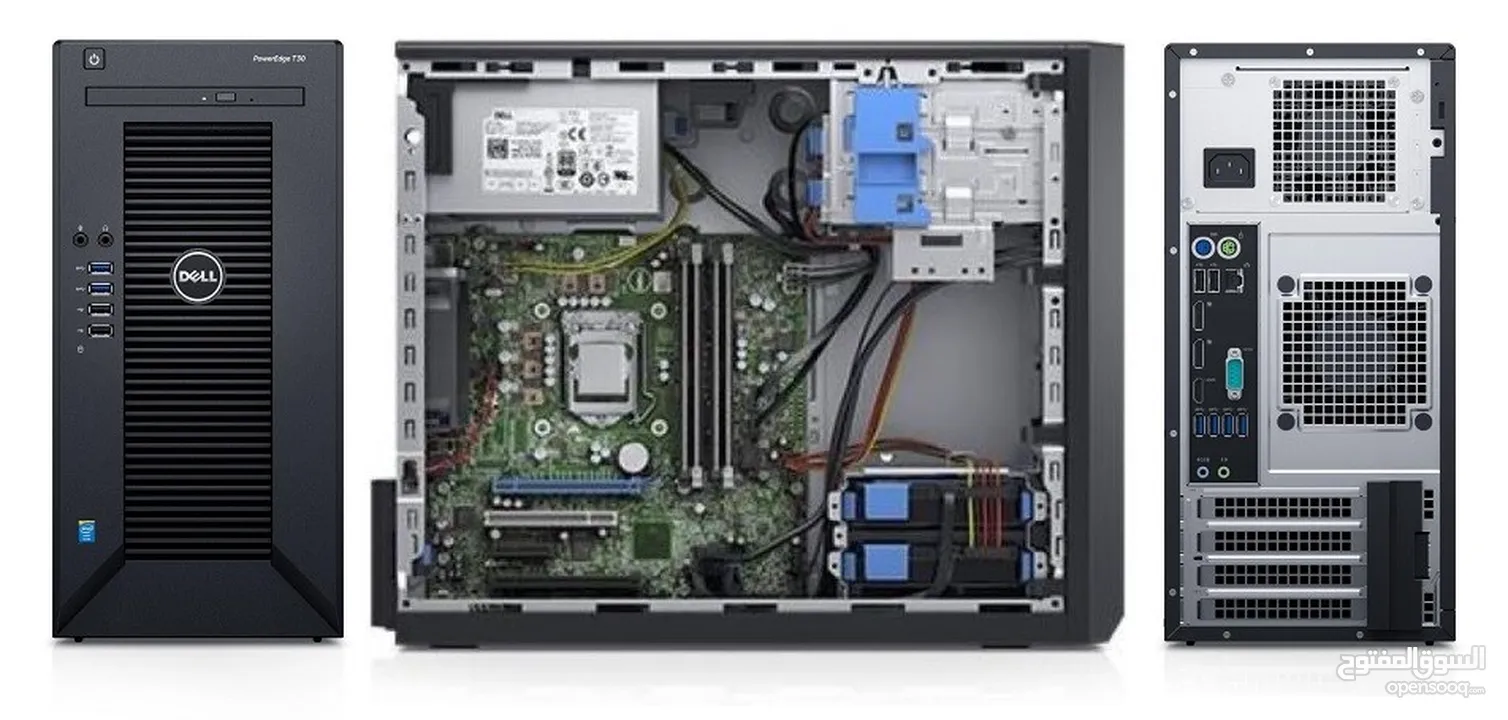 Dell PowerEdge T30 tower Server - 1 x Intel Xeon E3-1225 v5 Quad- 2TB HHD  32GB SSD 512 m.2 NVME
