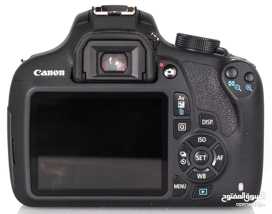 كاميرا نوع Canon EOS 1200D مع Lens، وبطارية، وشاحن للبطارية، وبطاقة ذاكرة 16GB