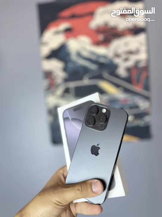 iPhone 16 Pro وكالة مع كرتونته شرق أوسط ذاكرة 128 جيجا بطارية 100 كفالته شغالة