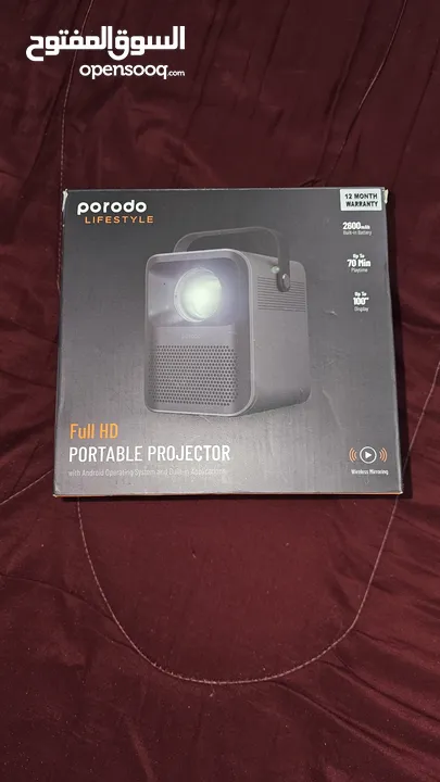 للبيع porodo projector بروجكتور متنقل من شركة android