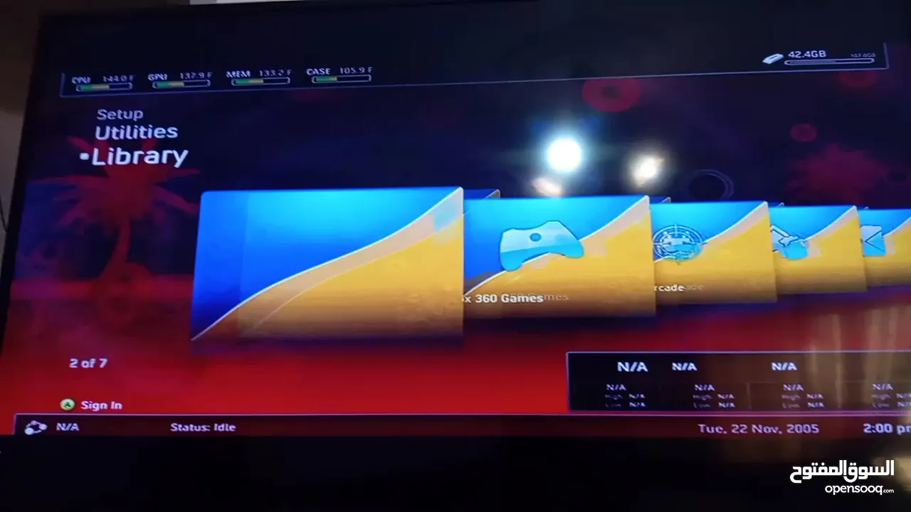 اكس بوكس 360 بحاله الوكاله ثلاث ايادي مع اكثر من خمس العاب