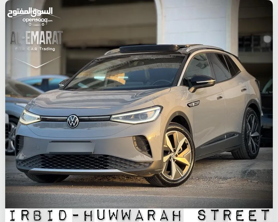 فولكسفاجن ID.4 CROZE PRO 2022 بحالة الزيرو جمرك اليووووم اعلى صنف للبيع وبسعر مغررررييي