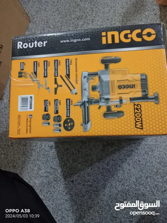 Ingco Router + orbital sander for sale