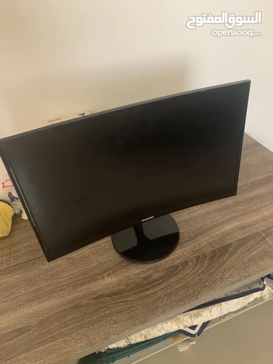 Samsung monitor curved 24 inch, 70hz