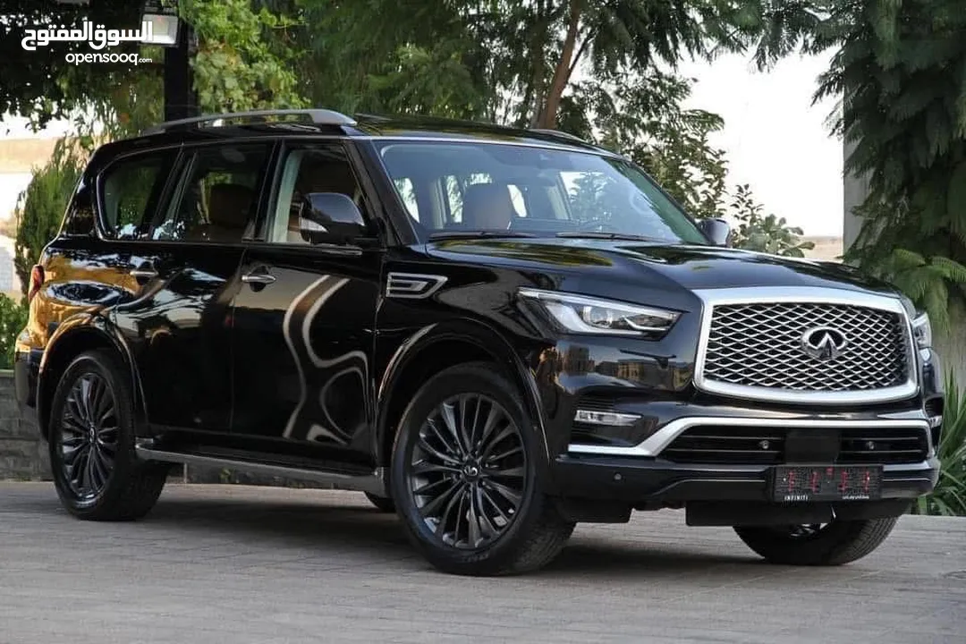 إنفينيتي وارد الشركة QX 80 موديل : 2022 سعة المحرك : 5.6 L  قاطعة مسافة : 26.000 KM