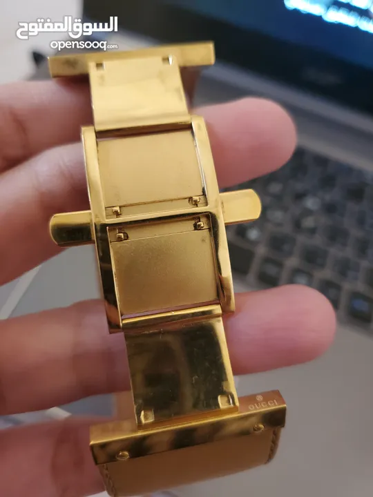 ساعة غوتشي7800L النسائية مطلية بالذهب ستانلس ستيل  Gucci Gold Plated Stainless Steel